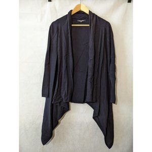 The Brooks Brothers Women's Open Front Asymmetrical Hem Wool Cardigan Size S